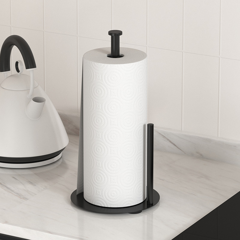 Commercial Kitchen Towels - Porte-rouleau de cuisine avec base lestée