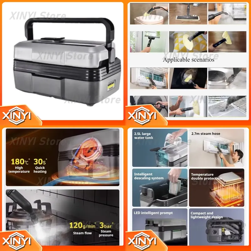 Commercial Kitchen Deep Cleaning - Nettoyeur vapeur haute pression SG2/2 1900W