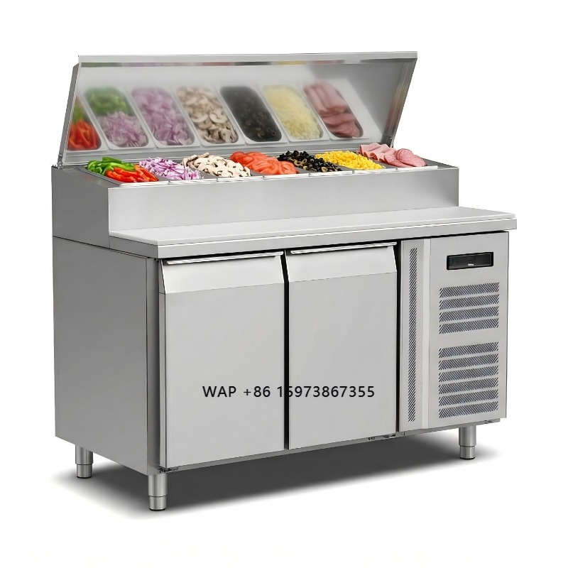 Commercial Kitchen Counter - Réfrigérateur de préparation OEM à 2