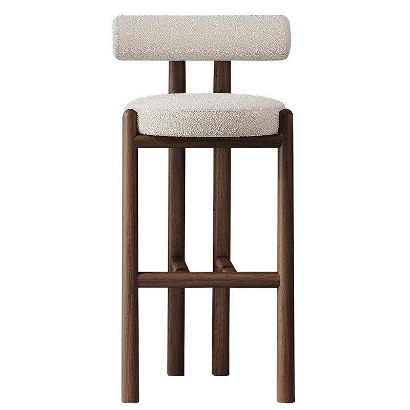 Commercial Kitchen Counter - Dossier en bois moderne chaise De
