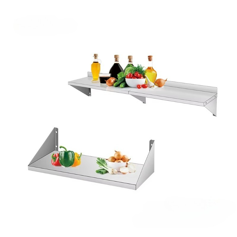 Wall Shelf Commercial Kitchen - Étagère murale pour casseroles, acier inoxydable