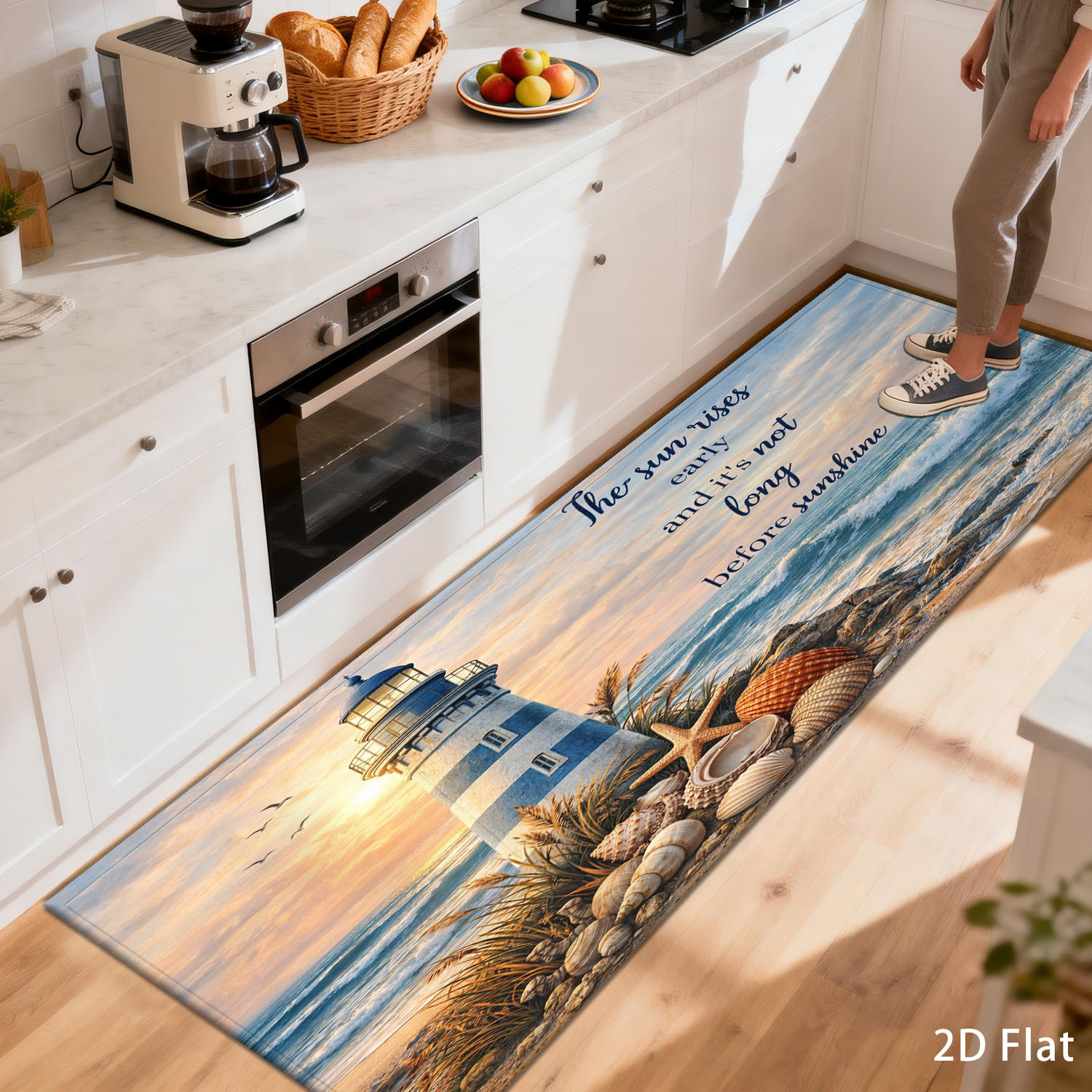 Commercial Kitchen Quotes - Tapis de sol décoratif avec citation