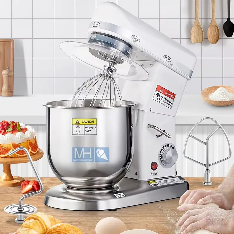 Commercial Kitchen Mixers Dough Mixer - Robot pâtissier professionnel 3-en-1 pour boulangerie,