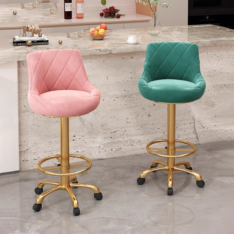 Commercial Kitchen Designer - Chaises de Bar design velours pivotant