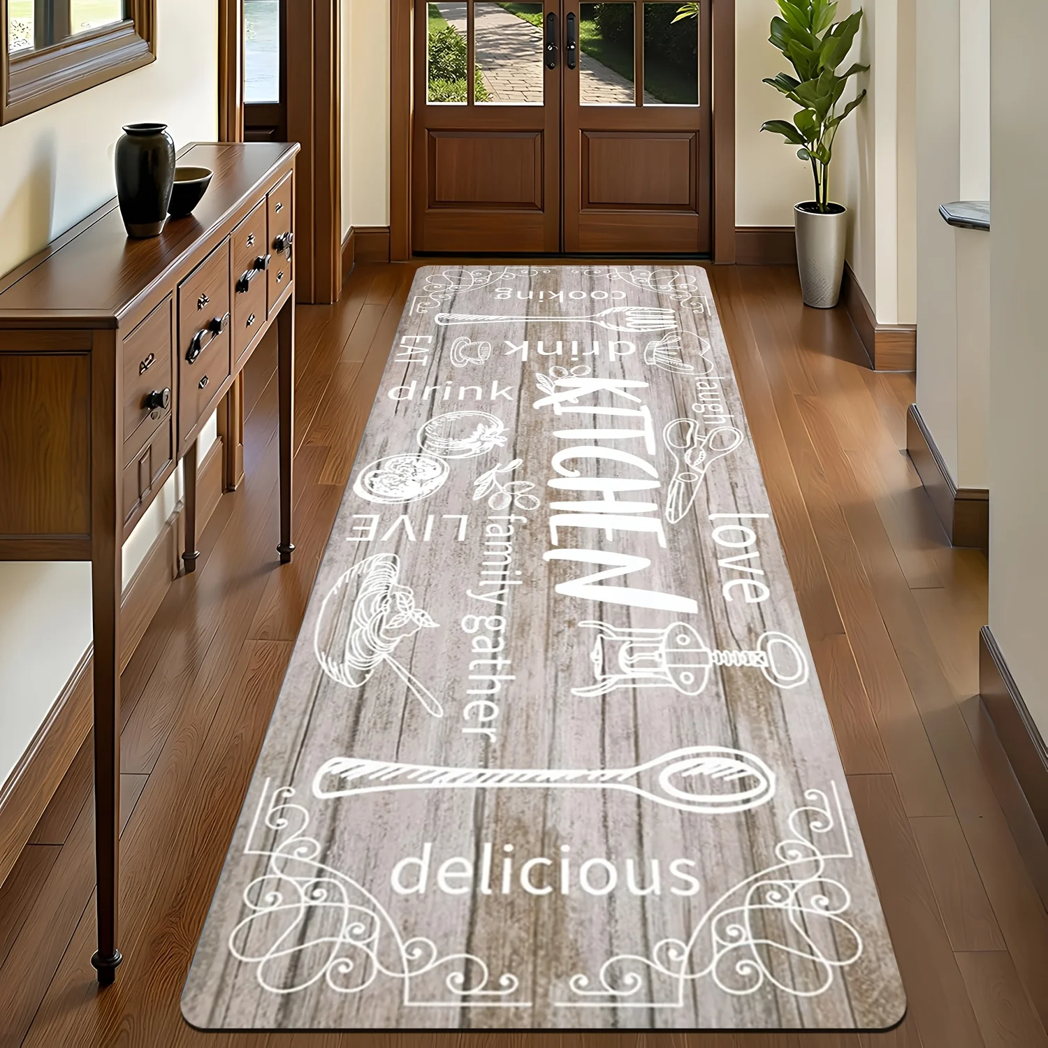 Tapis de cuisine en bois avec  - Commercial Kitchen Quotes avis et prix