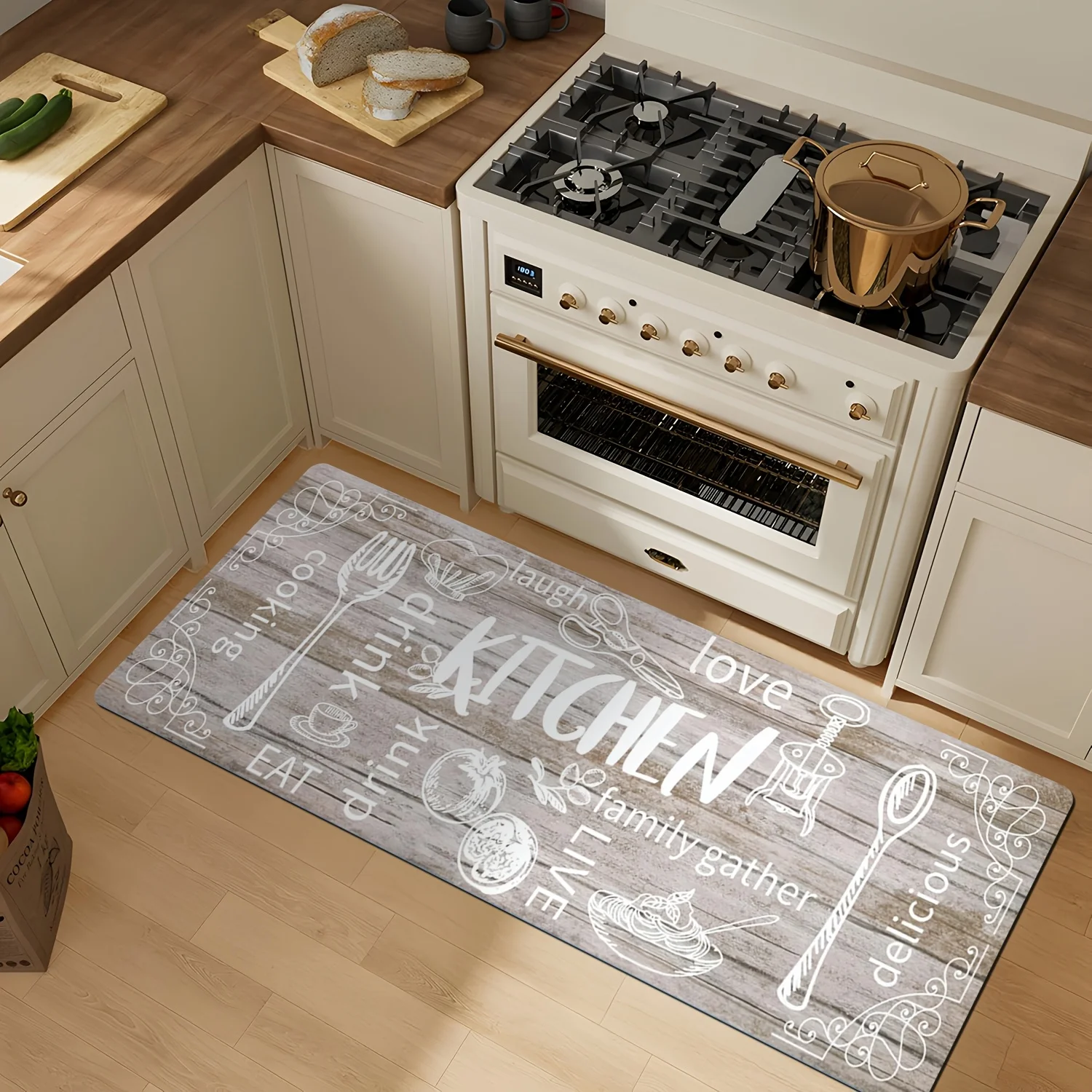 Tapis de cuisine en bois avec  - Commercial Kitchen Quotes avis et prix