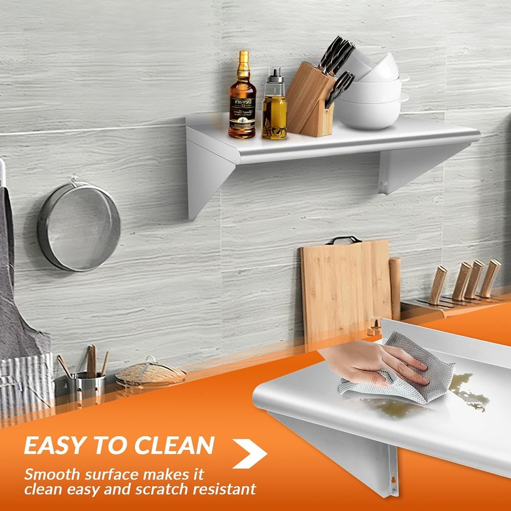 Étagères murales en acier inox - Wall Shelf Commercial Kitchen avis et prix
