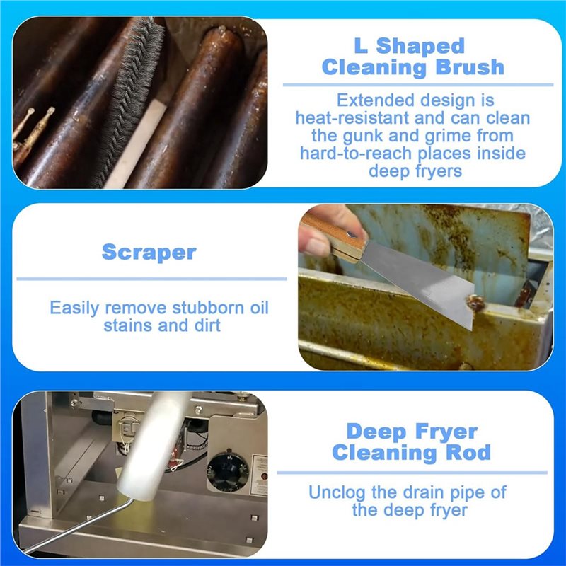 Outils de nettoyage pour frite - Commercial Kitchen Deep Cleaning avis et prix
