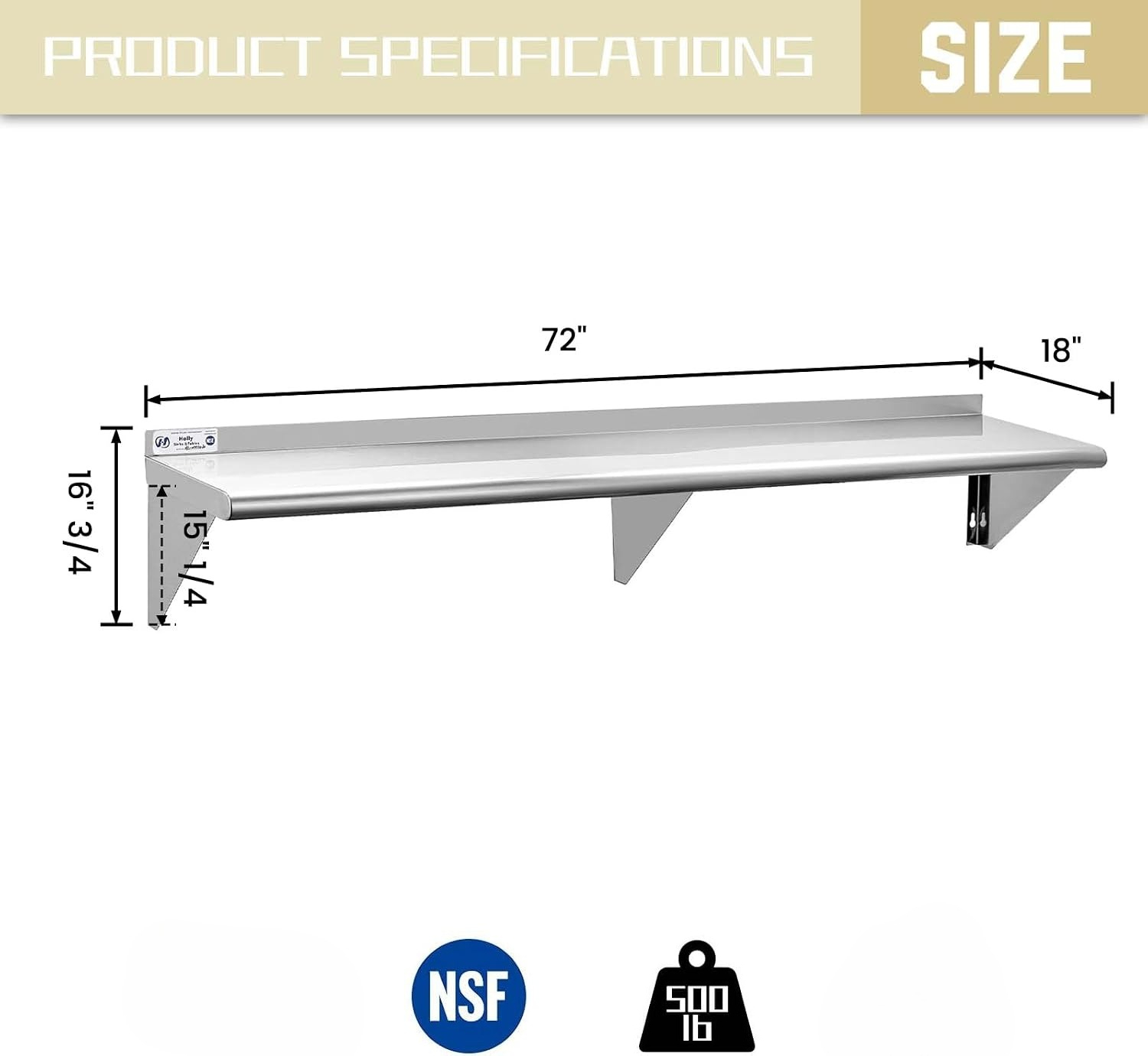 Étagère murale flottante robus - Wall Shelf Commercial Kitchen avis et prix