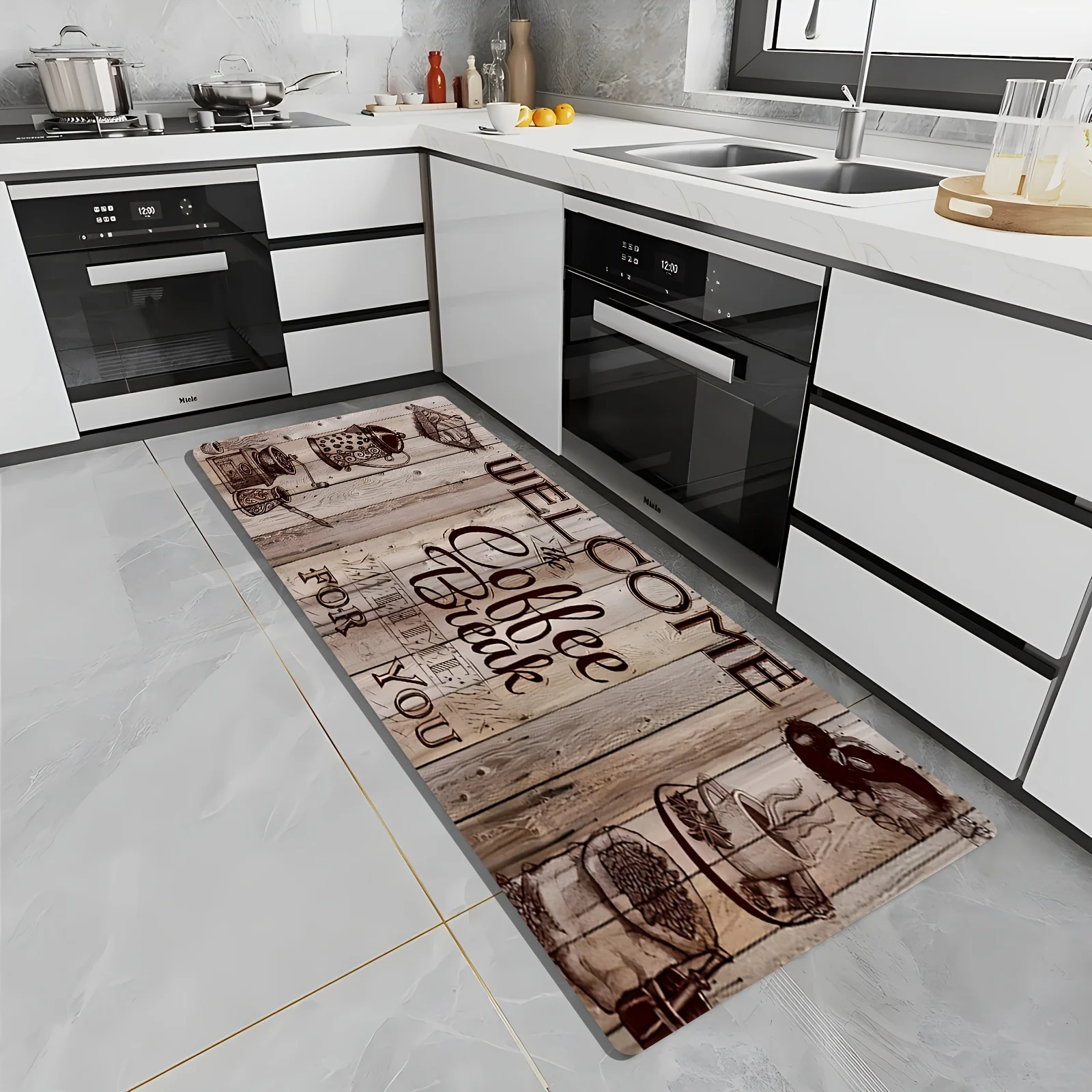 Tapis de cuisine vintage avec  - Commercial Kitchen Quotes avis et prix