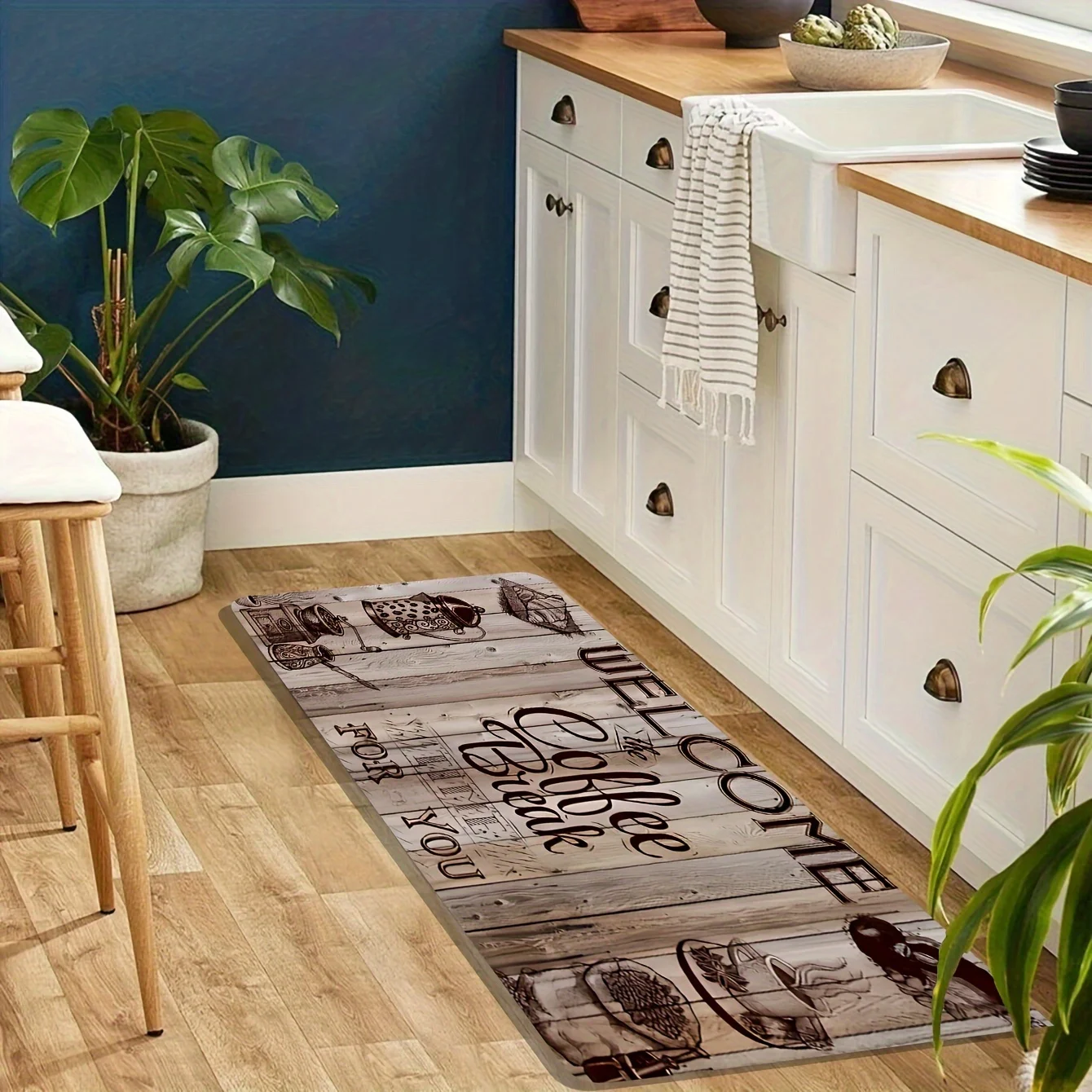 Tapis de cuisine vintage avec  - Commercial Kitchen Quotes avis et prix