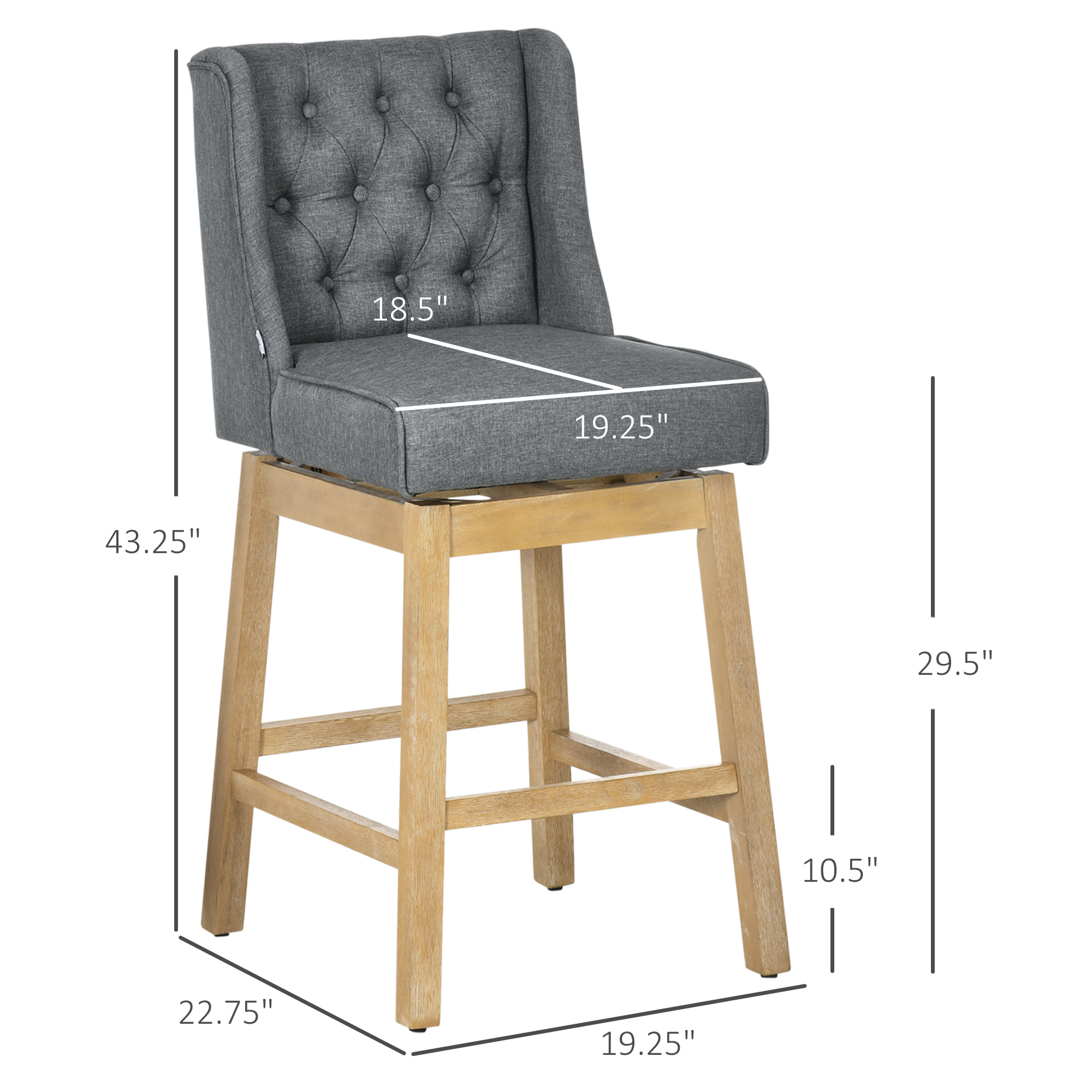 HOMCOM Lot de 2 tabourets de b - Commercial Kitchen Designer avis et prix