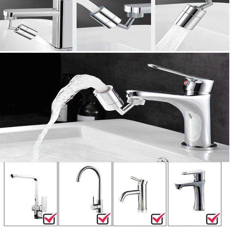 1-10PCS 720 °   Prolongateur d - Commercial Kitchen Tap With Spray avis et prix