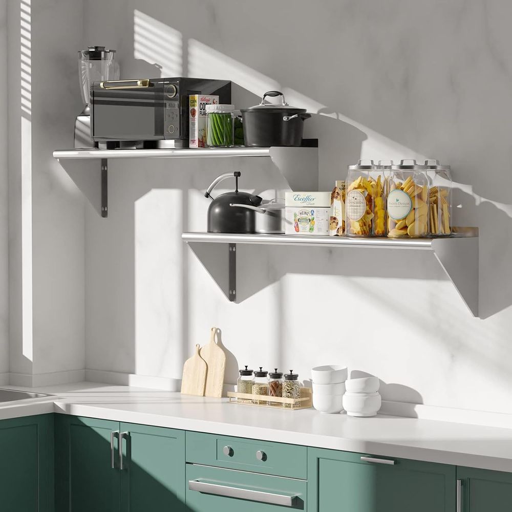 Lot de 2 étagères en acier ino - Wall Shelf Commercial Kitchen avis et prix