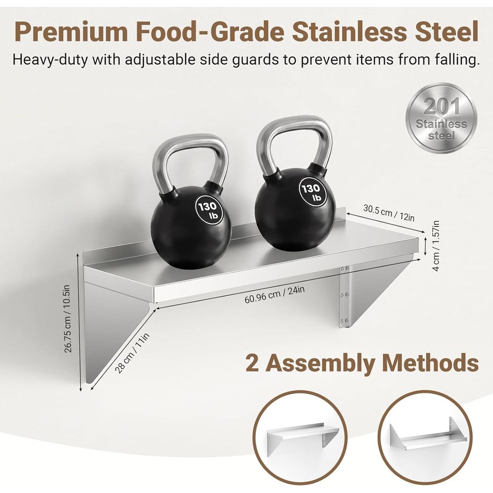 Étagère murale en acier inoxyd - Wall Shelf Commercial Kitchen avis et prix