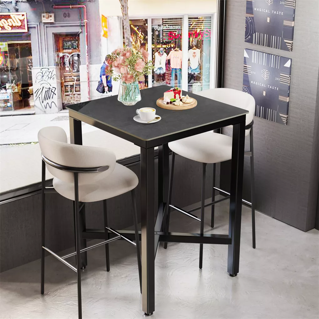Table de bar carrée LUVODI de  - Commercial Kitchen Counter avis et prix